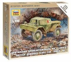 BRITISH ARMORED SCOUT CAR "DINGO" MKI 1/100