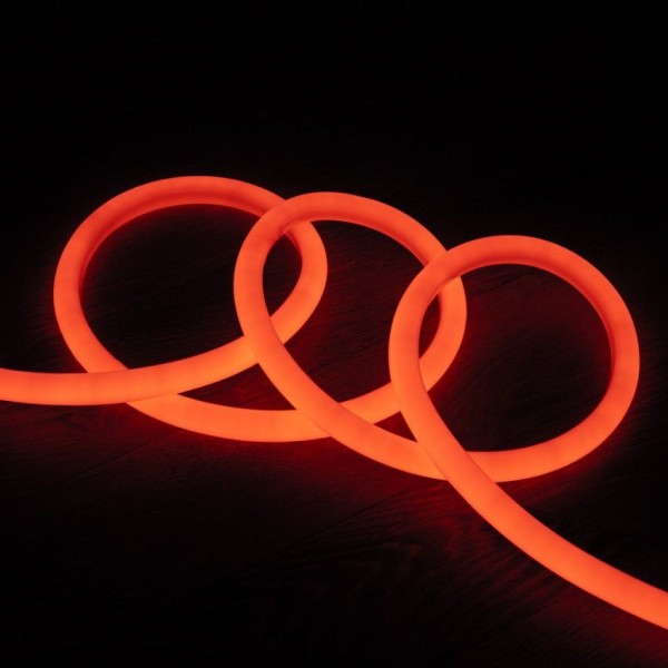 Luz neón naranja