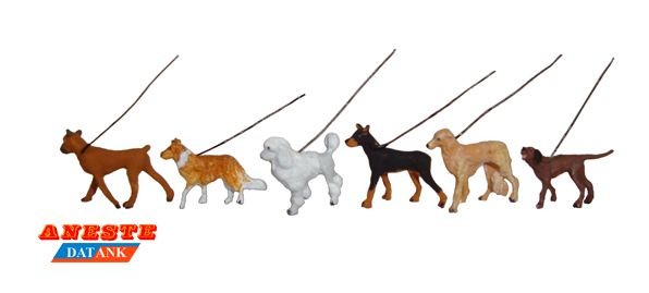 Perros con correa 1/87