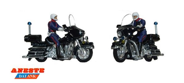 Moto Harley escolta circulando