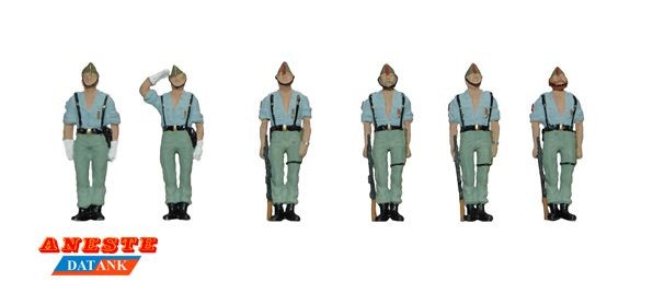 Legionarios con oficiales 1/87