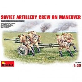 Figuras Soviet Artillery Crew on Maneuver, escala 1/35