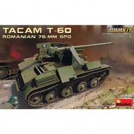Tanque Romanian 76-mm SPG Tacam T-60 Interior Kit, escala 1/35