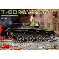 Tanque T-60 Plant nº 37, Sverdlovsk Prod. Spring 42. Interior Kit. Escala: 1/35