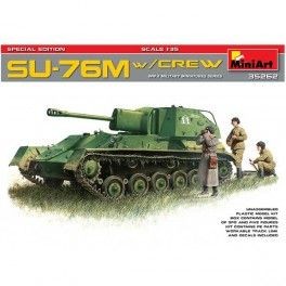 Maqueta Tanque SU-76M Crew Special Edition. Escala 1/35