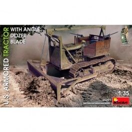 U.S. Armored Tractor w/Angle Dozer Blade. Escala 1/35