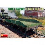Vagón Soviet Rail Flatbed. Escala: 1/35