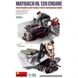 Maybach HL120 Eng.Panzer III/IV Repair  Escala 1/35