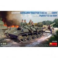 German Artillery Tractor T-60  w/PaK40 Gun & Crew escala 1/35