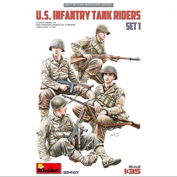 FIGURAS U.S. INFANTRY TANK RIDERS. SET 1 1/35