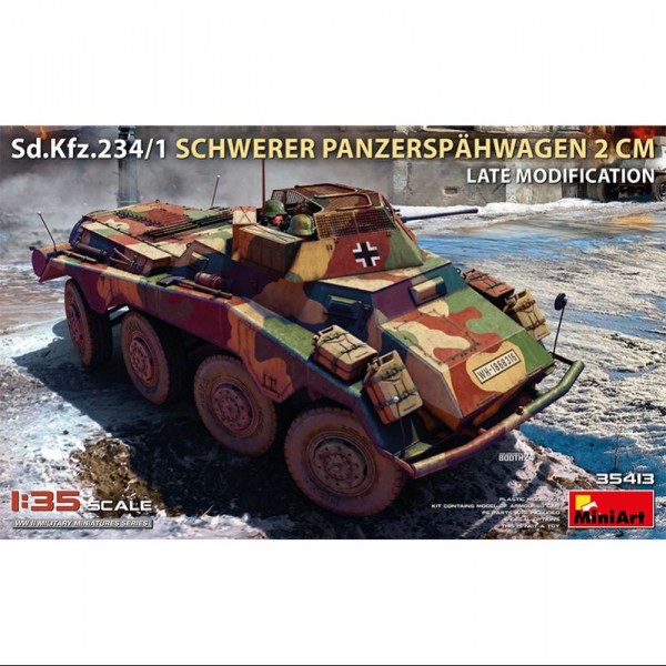 TANQUE SD.KFZ.234/1 SCHWERER PANZERSPДHWAGEN (2 CM). LATE MOD 1/35