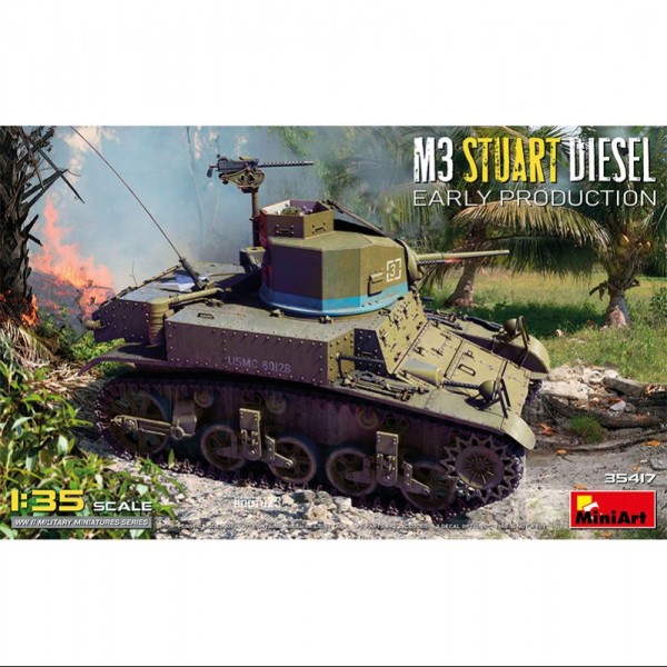 TANQUE M3 STUART DIESEL EARLY PROD. 1/35