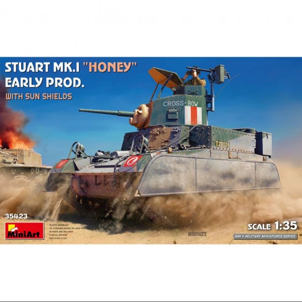 TANQUE STUART MK.I HONEY EARLY PROD. W/SUN SHIELDS 1/35
