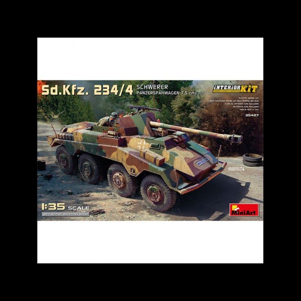 TANQUE SD.KFZ. 234/4 SCHWERER PANZERSPAHWAGEN 7,5CM INT. KIT 1/35