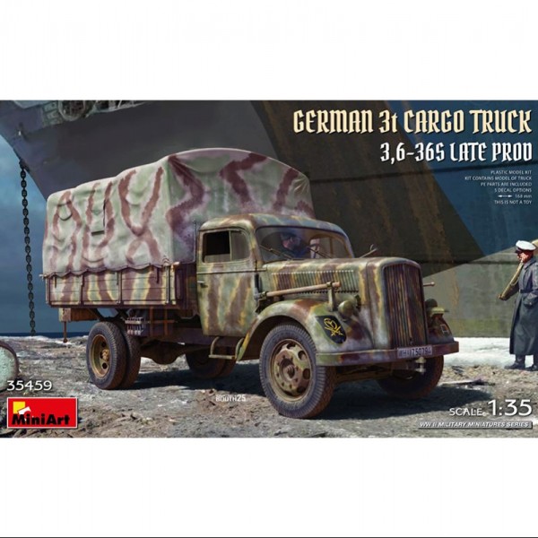 CAMIÓN GERMAN 3T CARGO TRUCK 3.6-36S LATE PROD 1/35