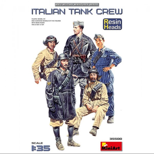 FIGURAS ITALIAN TANK CREW RESIN HEADS 1/35