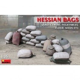 Hessian Bags (sand, cement, vegetables, flour, seeds etc), escala 1/35
