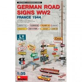 Accesorios Germ. Road Signs France 44 WW2. Escala: 1/35