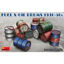 Fuel & Oil Drums. Escala 1/35