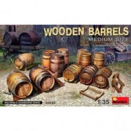 Wooden Barrels. Medium Size. Escala 1/35