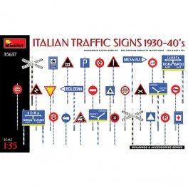 Italian Traffic Signs 1930-40’s  Escala: 1/35