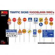 Traffic Signs. Yugoslavia 1990's  Scale: 1/35