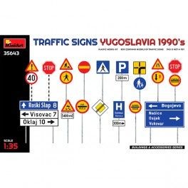 Traffic Signs. Yugoslavia 1990's  Scale: 1/35