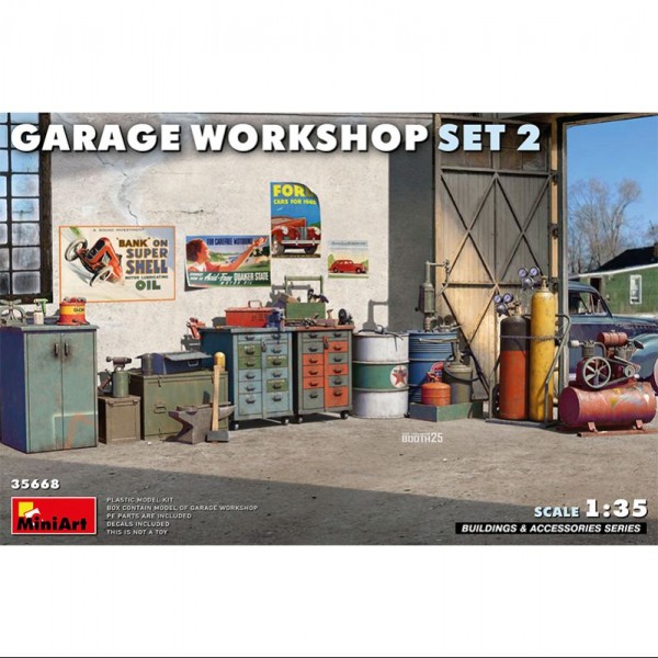 ACCESORIOS GARAGE WORKSHOP SET  2 1/35