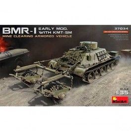 Tanque BMR-1 Early Mod + KMT-5M. Escala 1/35
