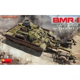 Tanque BMR-1 Late Mod. with KMT-7, escala 1/35