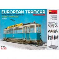Tranvía European Tramcar (Strassenbahn Triebwagen 641) with Crew & Passengers, escala 1/35