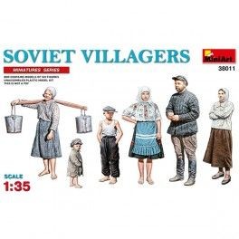 Figuras Soviet Villagers, escala 1/35