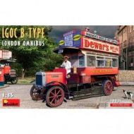 Maqueta de plástico MiniARt Camión LGOC B-Type London Omnibus. Escala 1/35