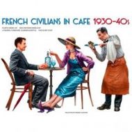 French Civilians in Cafe 1930-40s. Escala 1/35