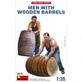 Figuras Men with Wooden Barrels 1:35