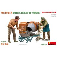 FIGURAS WORKERS WITH CONCRETE MIXER 1/35