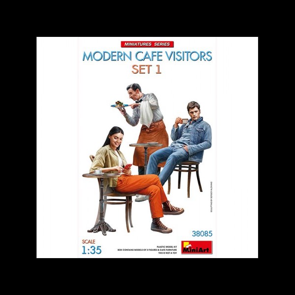 FIGURAS MODERN CAFE VISITORS SET 1 1/35