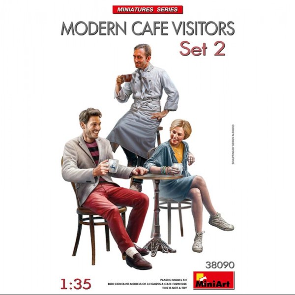 FIGURAS MODERN CAFE VISITORS SET 2 1/35