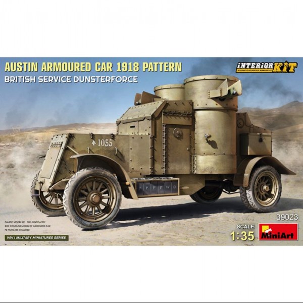 AUSTIN ARMOURED CAR 1918 PATTERN BRITISH DUNSTERFORCE. INT. KIT 1/35
