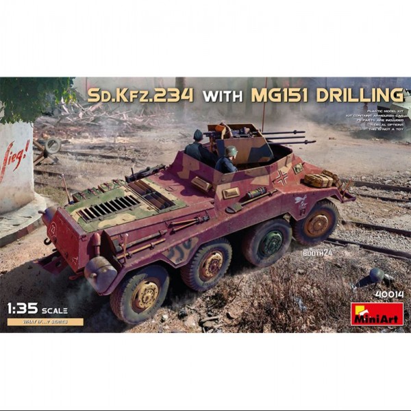 VEHÍCULO SD.KFZ.234 WITH MG151 DRILLING 1/35