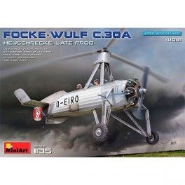 Focke-Wulf FW C.30A Heuschrecke.  Helicóptero Autogiro Cierva C-30, Saltamontes, mediados años 30.  Escala 1:35