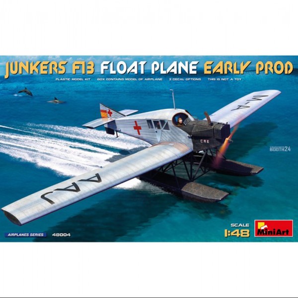AVIÓN JUNKERS F13 FLOAT PLANE. EARLY PROD 1/48