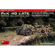 ACCESORIO + FIGURAS GERMAN 7.5CM PAK 40 LATE ELITE ARTILLERIE REGIMENT CREW SP.ED. 1:35