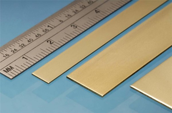 Pletina de latón 25x0.6 mm 3 und