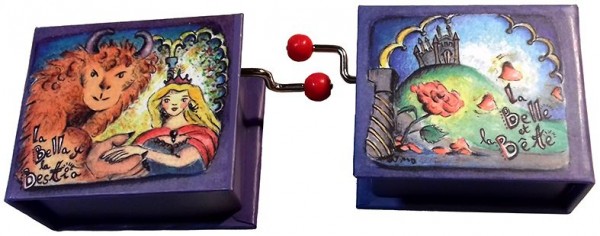 Soneria con cubierta de cartón La bella y la bestia