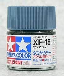 Azul medio mate acrílico